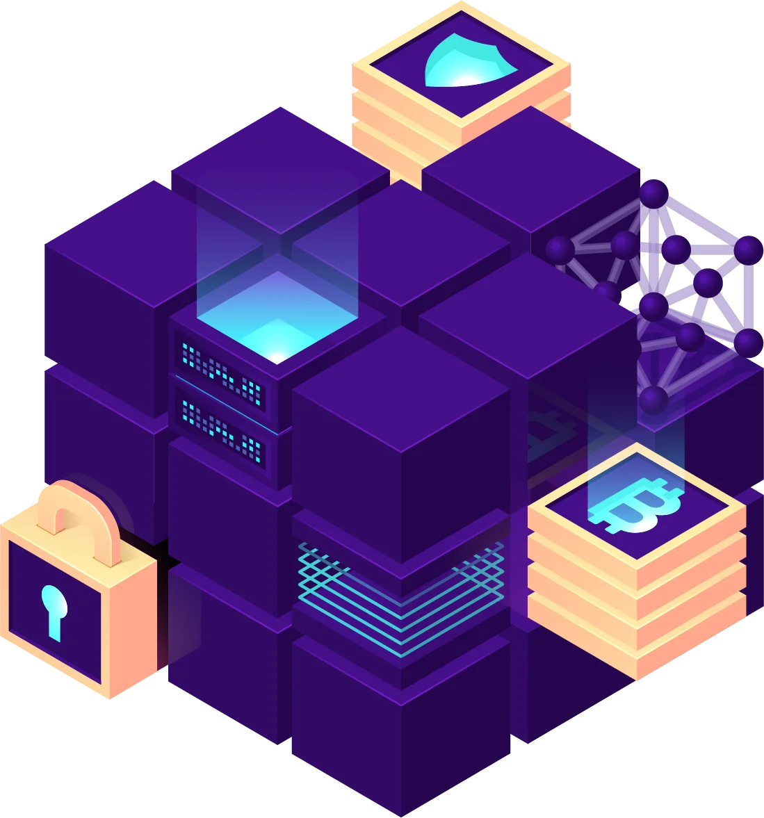 An image of Blockchain development services
